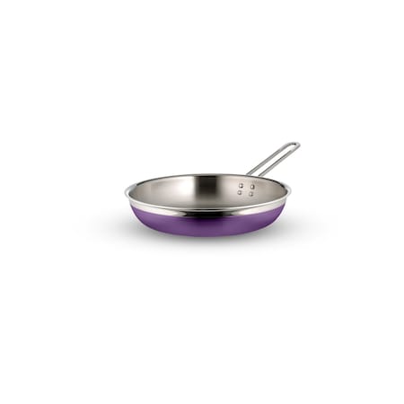 Bon Chef Country French 2 Saute Pan/Skillet-Long Hndle No Cov  10 1/8"X1 7/8"  1 Qt 20 Oz - Purple 71307-CF2-P